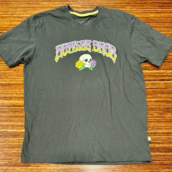 Howler Brothers Skulls n’ Begonias Flower Purple Shirt Size M EUC limited - Picture 1 of 4